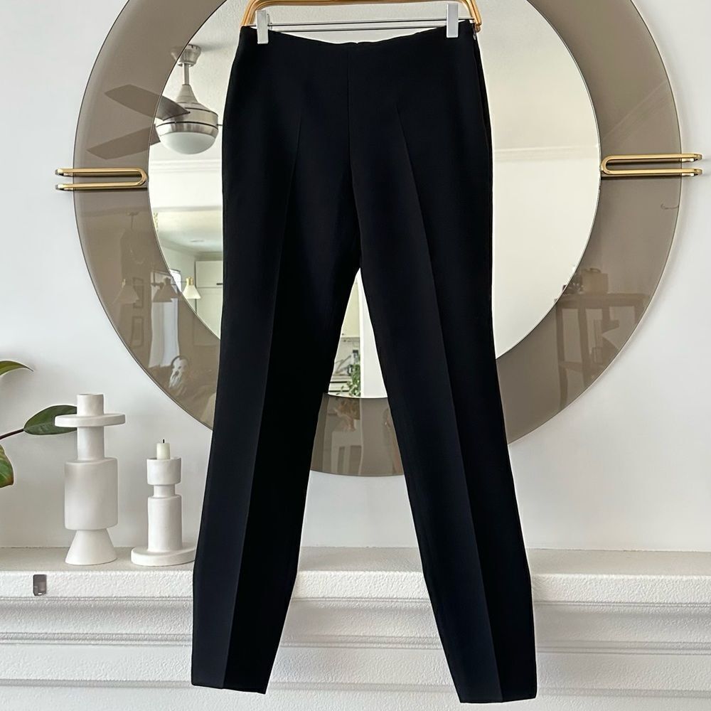 AKRIS Black Wool Trousers Pants Size 4 - Picture 2 of 8